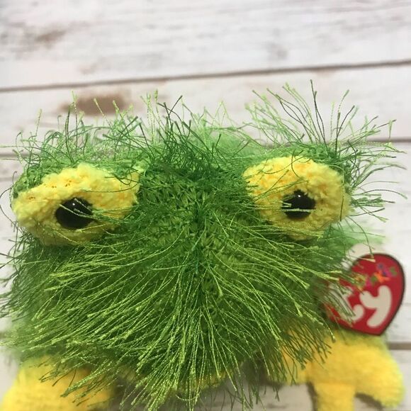 DELETING SOON TY BEANIE PUNKIES HOPSCOTCH GREEN FROG RETIRED - Picture 4 of 11